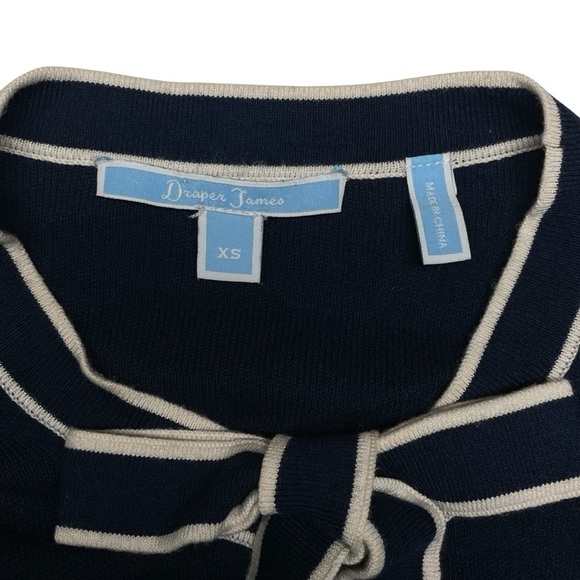 Draper James Nassau Navy Sailer Bow Sweater Dress Size extra small - Picture 13 of 14